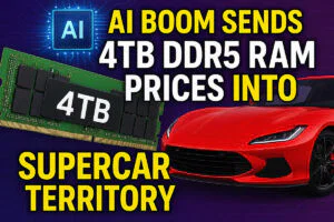 AI Boom Sends 4TB DDR5 RAM Prices Into Supercar Territory