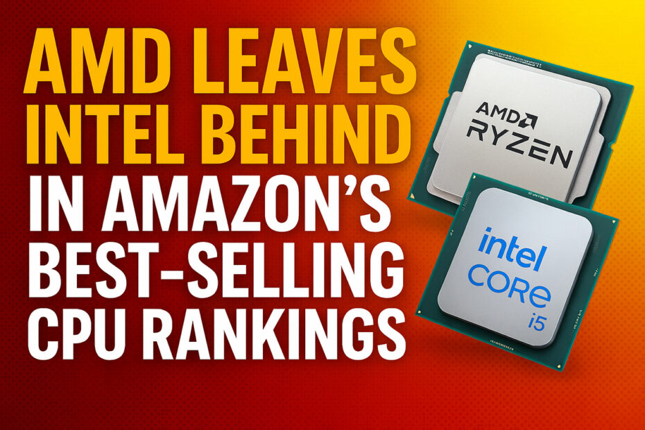 AMD Leaves Intel Behind in Amazon’s Best-Selling CPU Rankings