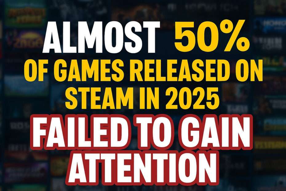 Almost 50% of Games Released on Steam in 2025 Failed to Gain Attention 1 Almost 50% of Games Released on Steam in 2025 Failed to Gain Attention