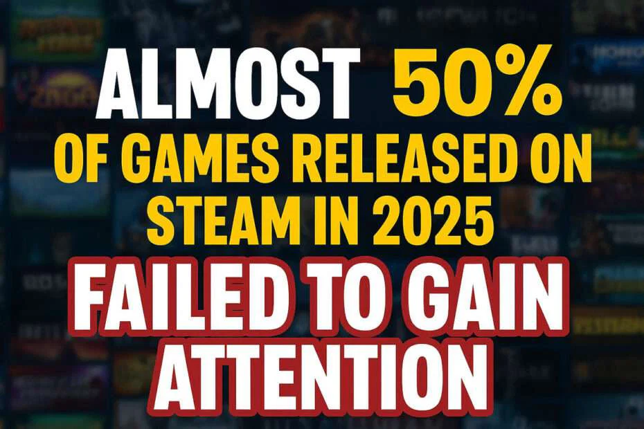Almost 50% of Games Released on Steam in 2025 Failed to Gain Attention 1 Almost 50% of Games Released on Steam in 2025 Failed to Gain Attention