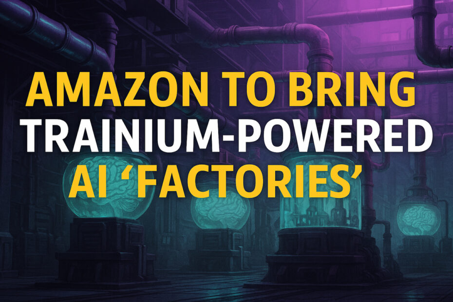 Amazon to Bring Trainium-Powered AI ‘Factories’