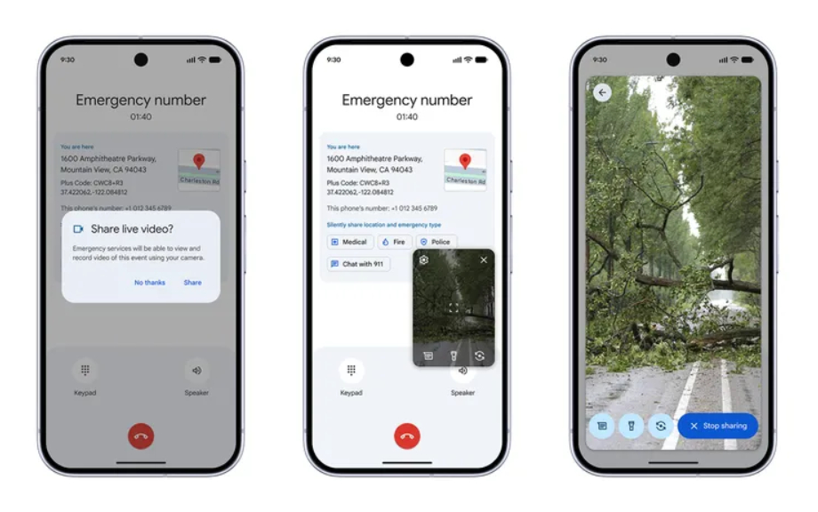New Android Feature Lets Users Share Live Video in Emergencies 2 Android Emergency Live Video