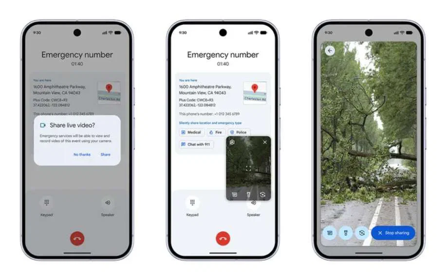New Android Feature Lets Users Share Live Video in Emergencies 2 Android Emergency Live Video