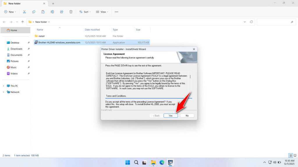 How to Install Brother HL 2040 Printer Driver - Step 2