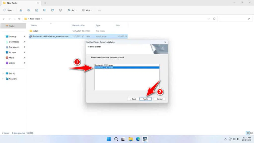 Brother HL 2040 Printer Driver Download 4 How to Install Brother HL 2040 Printer Driver - Step 3