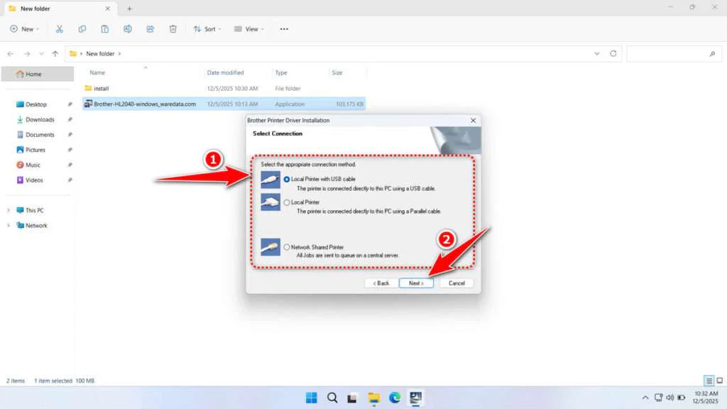 Brother HL 2040 Printer Driver Download 6 How to Install Brother HL 2040 Printer Driver - Step 5