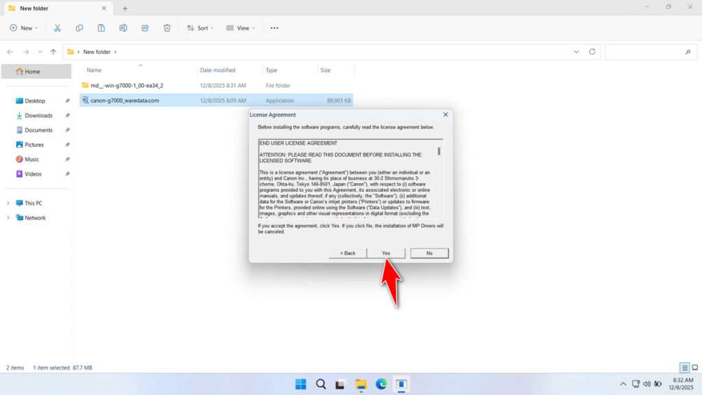 Canon G7000 Printer Driver Download 4 How to Install Canon G7000 Printer Driver - Step 3