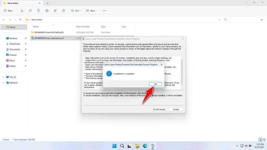 Canon MF4800 Printer Driver Download 7 How to Install Canon MF4800 Printer Driver - Step 6
