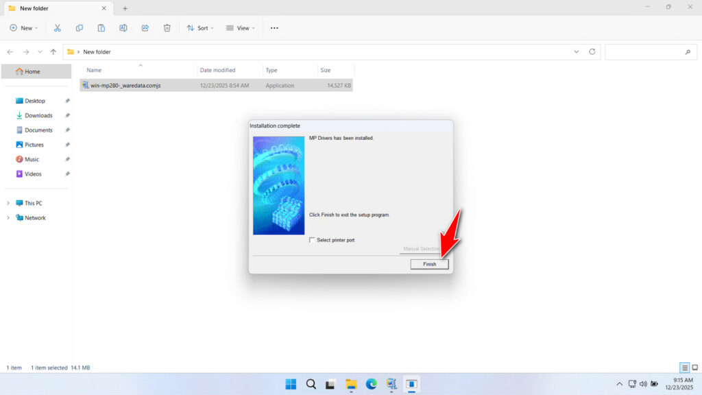Canon MP280 Printer Driver Download 6 How to Install Canon MP280 Printer Driver - Step 5