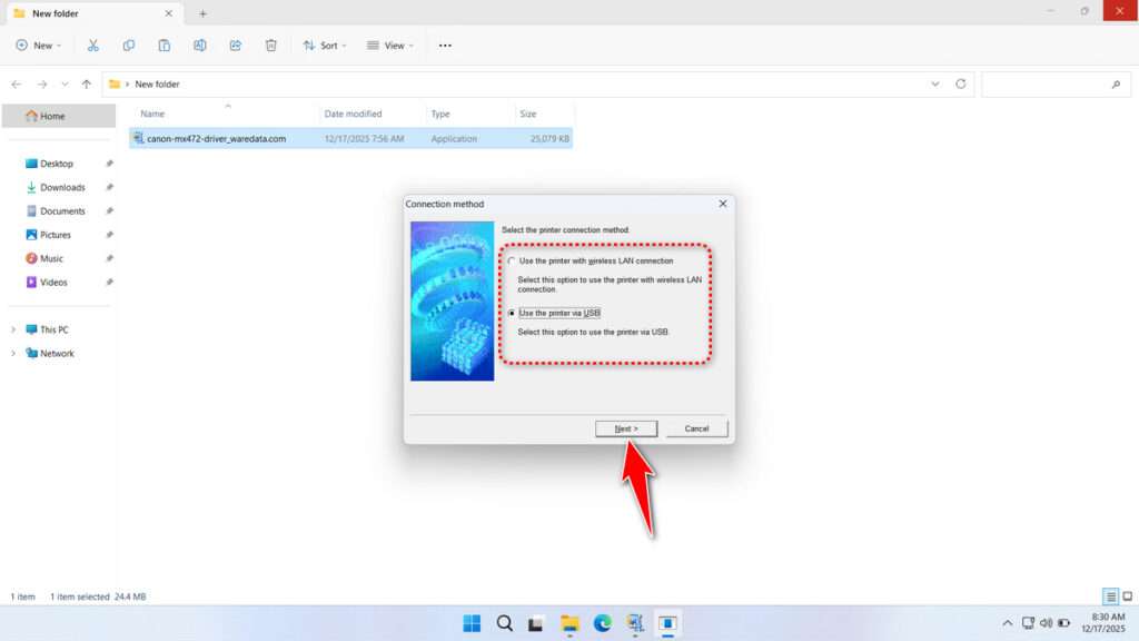 Canon MX472 Printer Driver Download 5 How to Install Canon MX472 Printer Driver - Step 4