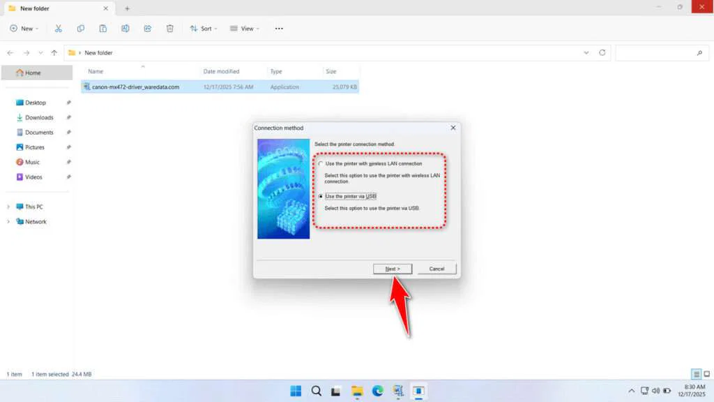 Canon MX472 Printer Driver Download 5 How to Install Canon MX472 Printer Driver - Step 4