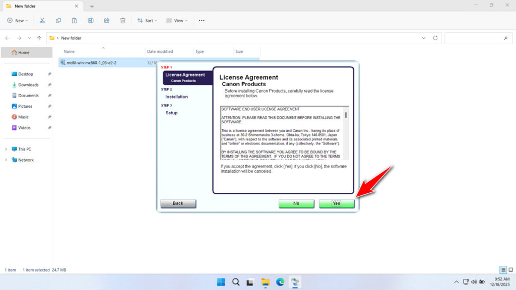 Canon MX860 Printer Driver Download 5 How to Install Canon MX860 Printer Driver - Step 4