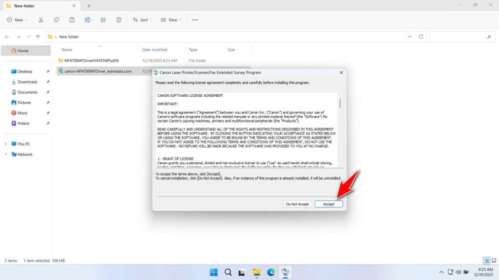 Canon Printer Driver MF4700 Download 6 How to Install Canon Printer Driver MF4700 - Step 5