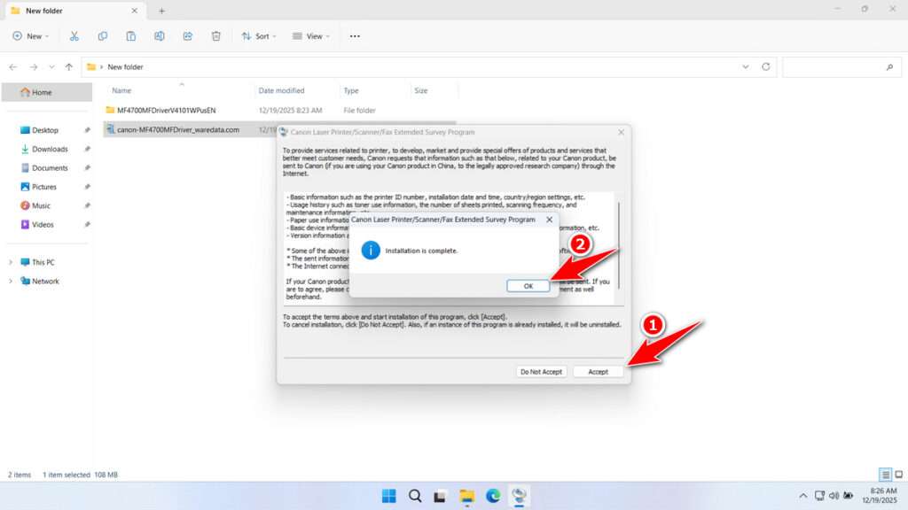 Canon Printer Driver MF4700 Download 7 How to Install Canon Printer Driver MF4700 - Step 6