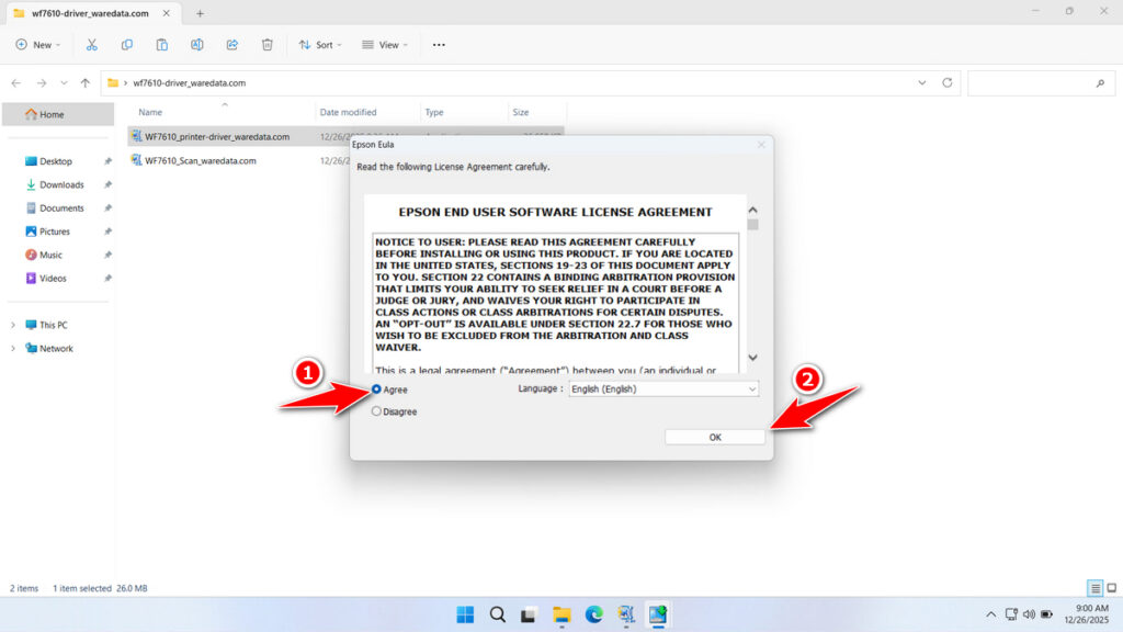 Epson WF 7610 Printer Driver Download 4 How to Install Epson WF 7610 Printer Driver - Step 3