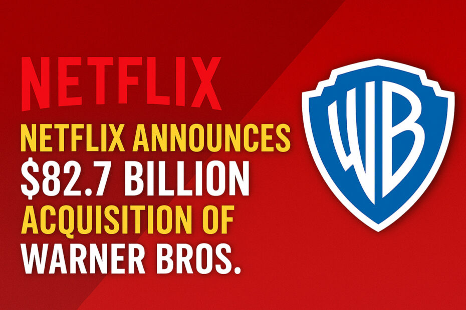 Netflix Announces $82.7 Billion Acquisition of Warner Bros.