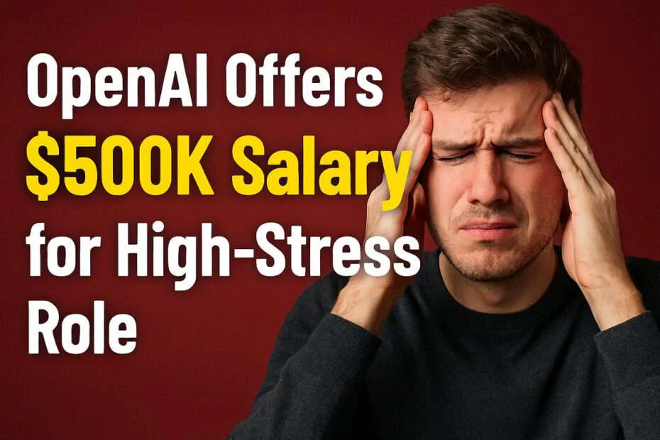 OpenAI Offers $500K Salary for High-Stress Role 7 OpenAI Offers $500K Salary for High-Stress Role