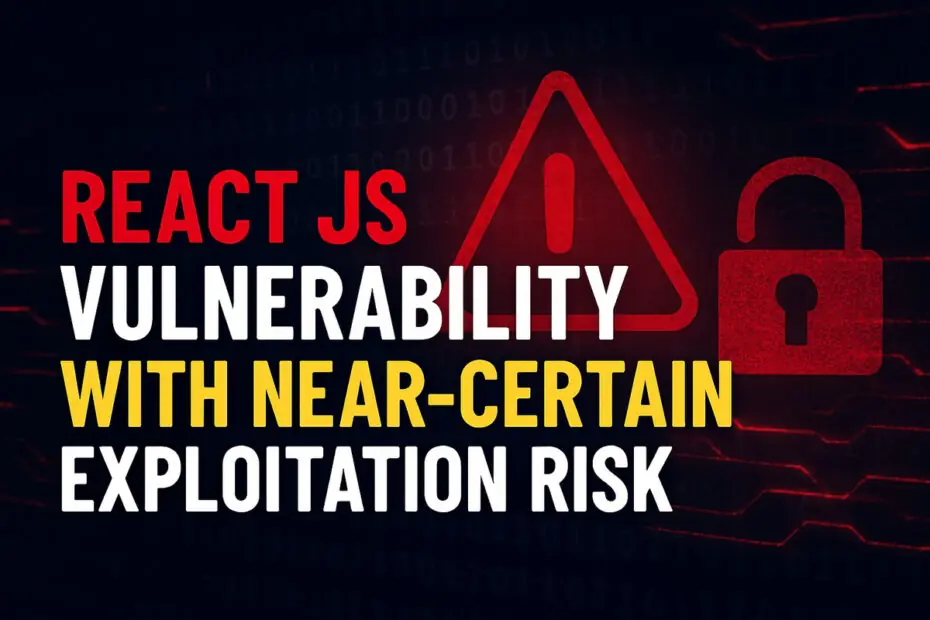 React JS Vulnerability With Near-Certain Exploitation Risk 3 React JS Vulnerability With Near-Certain Exploitation Risk