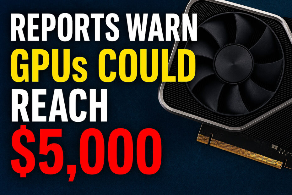 Reports Warn GPUs Could Reach $5,000