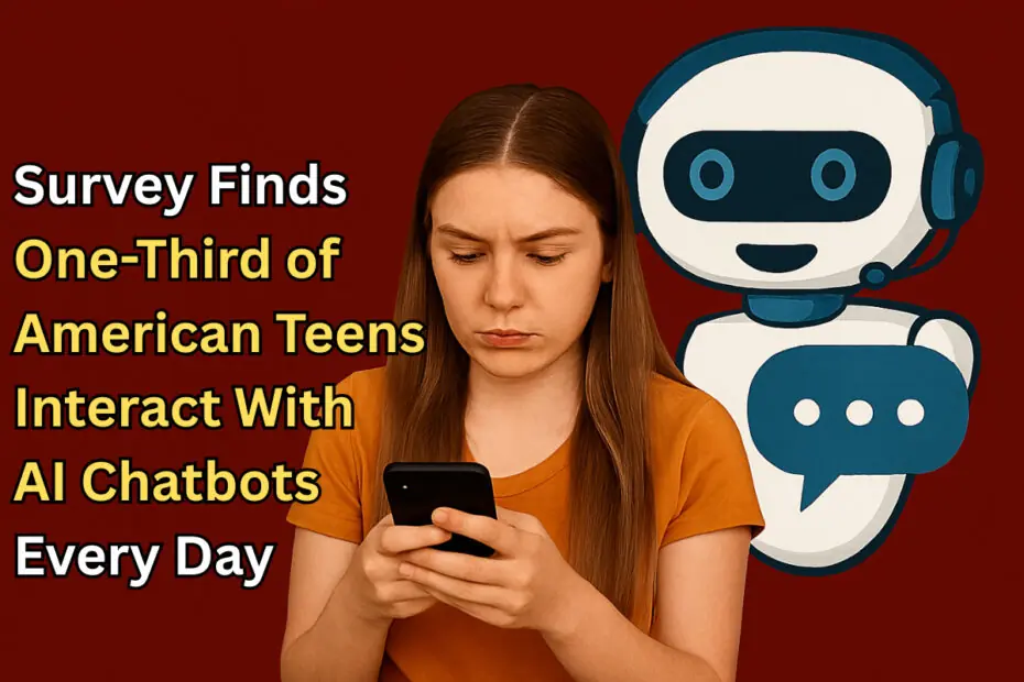 Survey Finds One-Third of American Teens Interact With AI Chatbots Every Day 2 Survey Finds One-Third of American Teens Interact With AI Chatbots Every Day