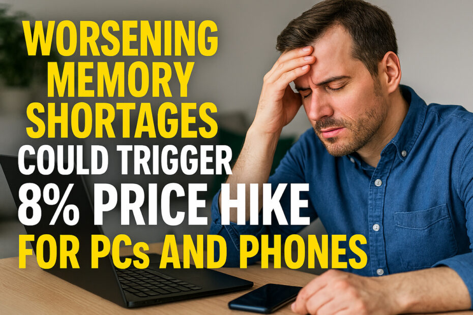 Worsening Memory Shortages Could Trigger 8% Price Hike for PCs and Phones