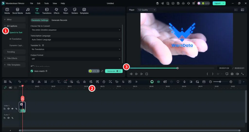 Wondershare Filmora Version 14.5.20 Download 3 AI Features in Wondershare Filmora Video Editor version 14.5.20