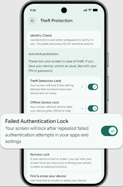 Android Introduces Smarter Theft Detection Features 2 Android Theft Protection