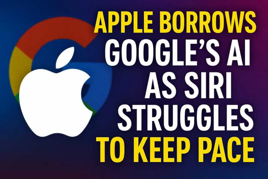 Apple Borrows Google’s AI as Siri Struggles to Keep Pace