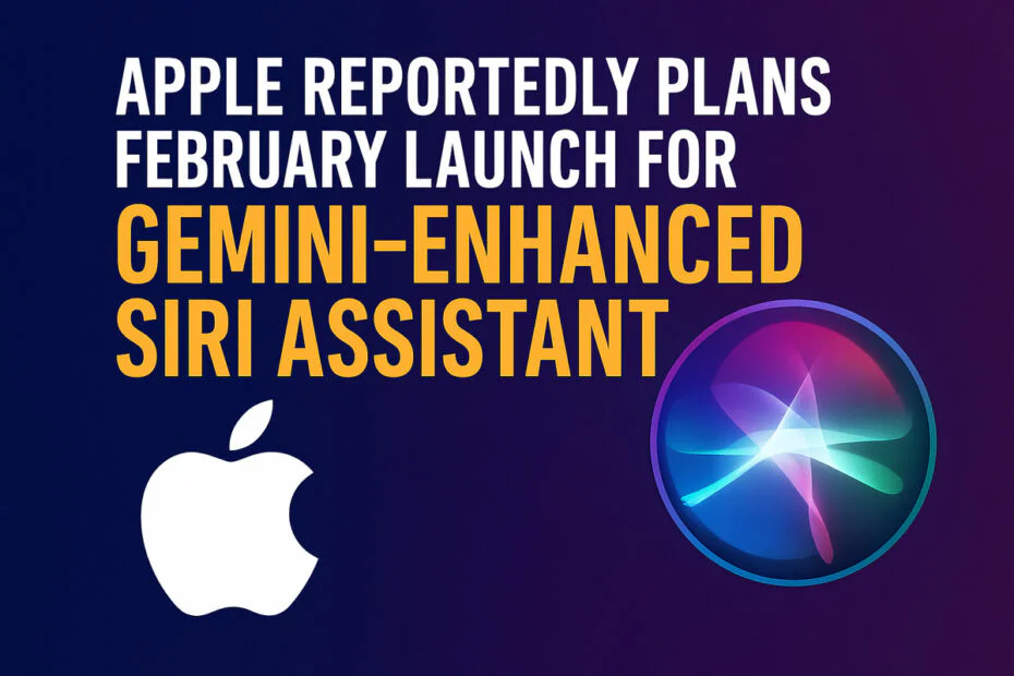 Apple Reportedly Plans February Launch for Gemini-Enhanced Siri Assistant