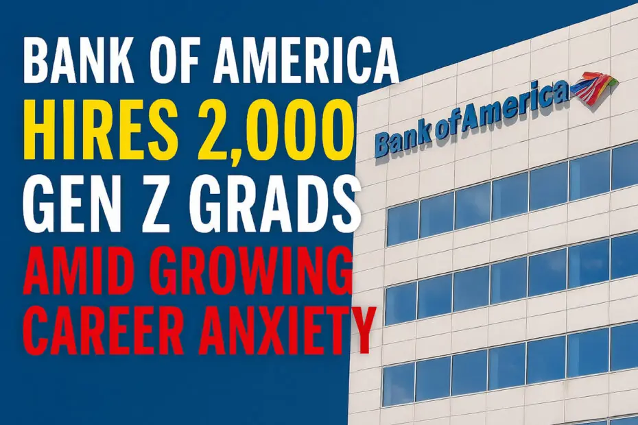 Bank of America Hires 2,000 Gen Z Grads Amid Growing Career Anxiety 1 Bank of America Hires 2,000 Gen Z Grads Amid Growing Career Anxiety