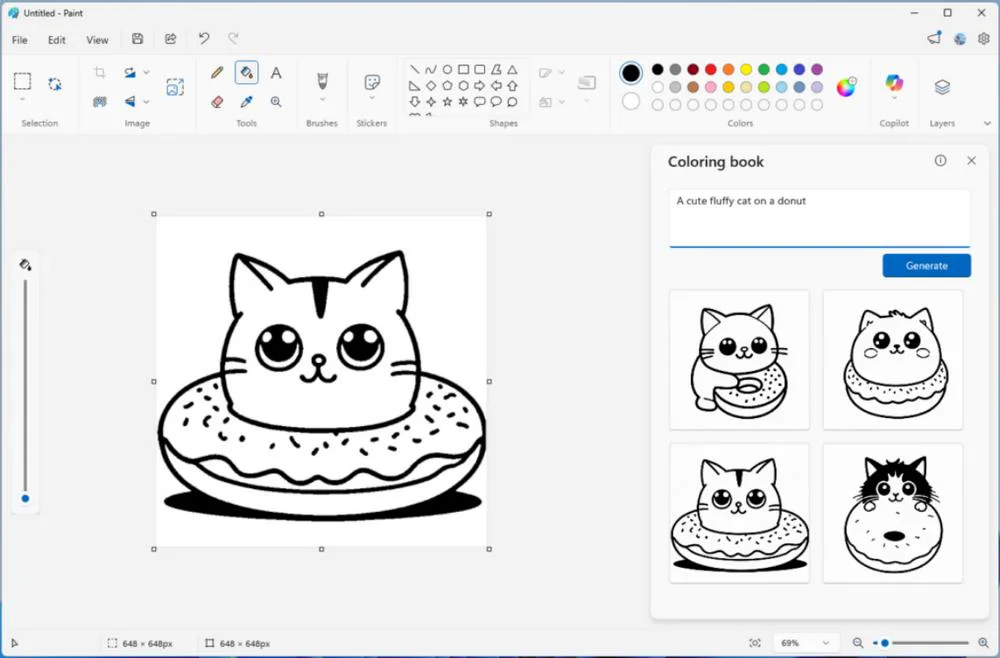 Markdown Feature in Notepad Rolled Out to Windows Insiders 3 Coloring book page in Ms Paint