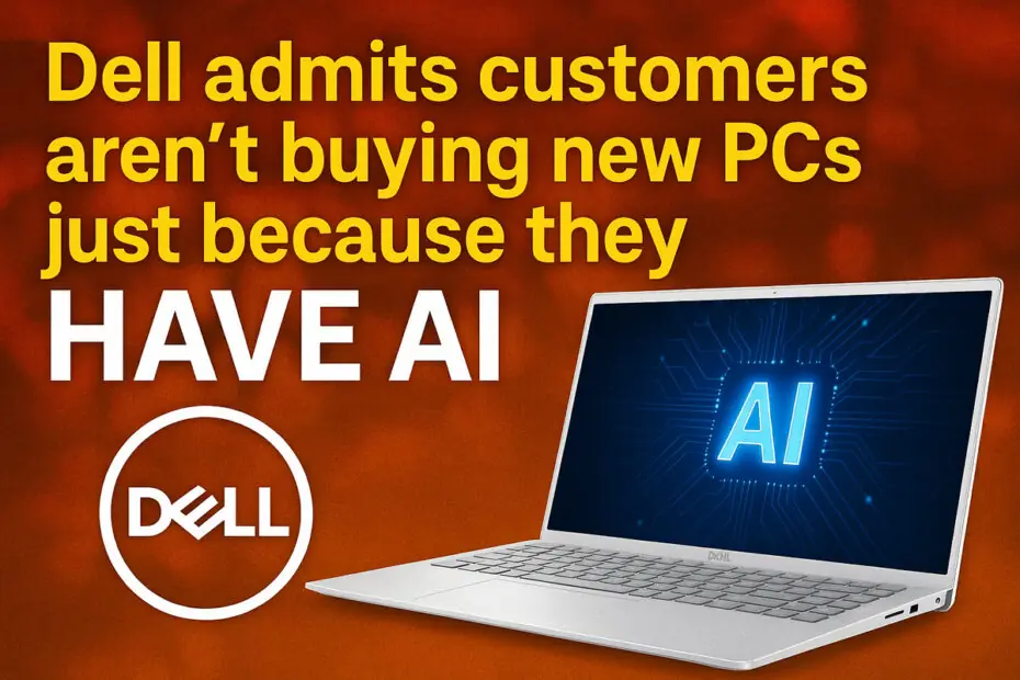 Dell: Consumers don’t see AI as a reason to buy new PCs 2 Dell - Consumers don’t see AI as a reason to buy new PCs