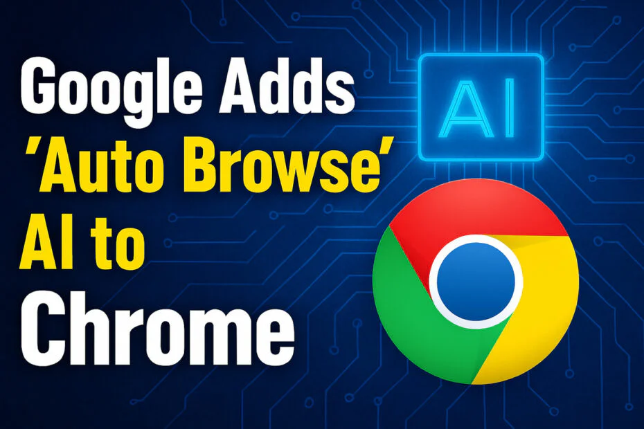 Google Adds “Auto Browse” AI to Chrome 1 Google Adds “Auto Browse” AI to Chrome