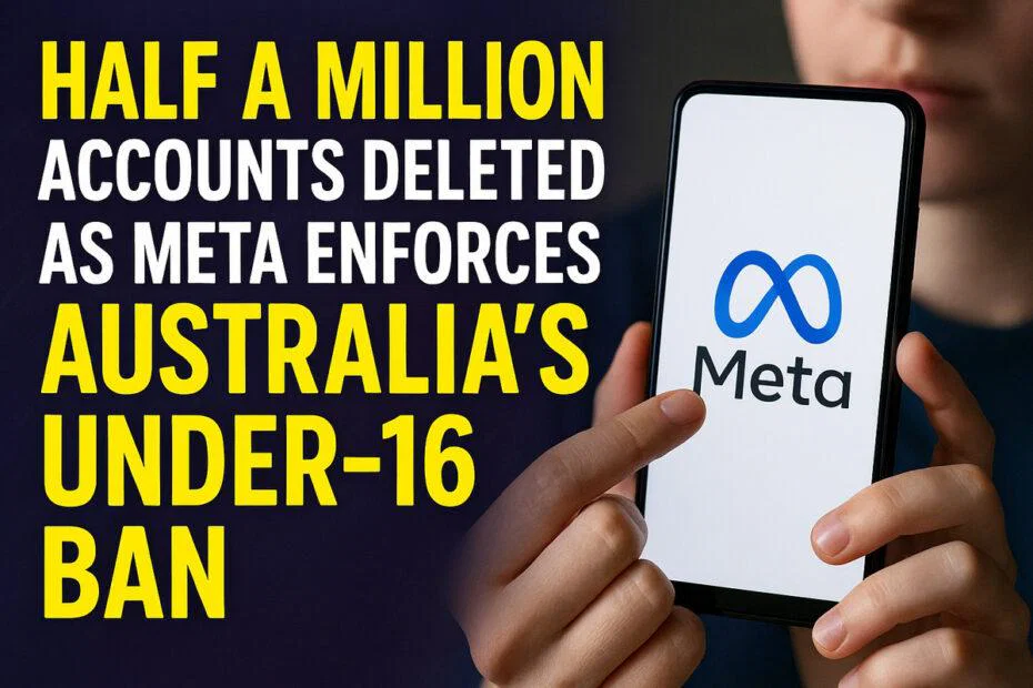 Half a Million Accounts Deleted as Meta Enforces Australia’s Under-16 Ban