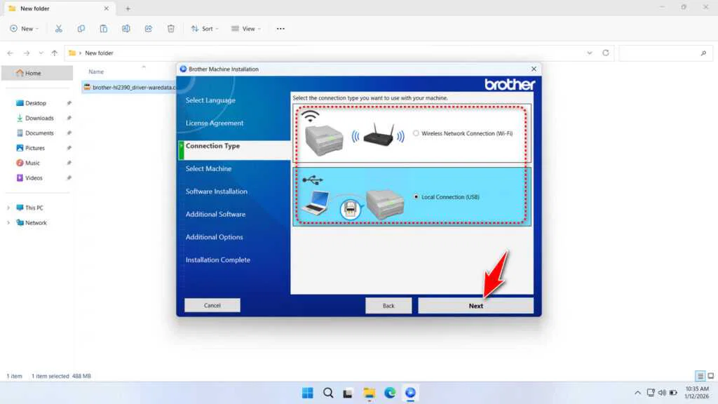 Brother HL-L2390dw Printer Driver Download 4 How to Install Brother HL-L2390dw Printer Driver - Step 3