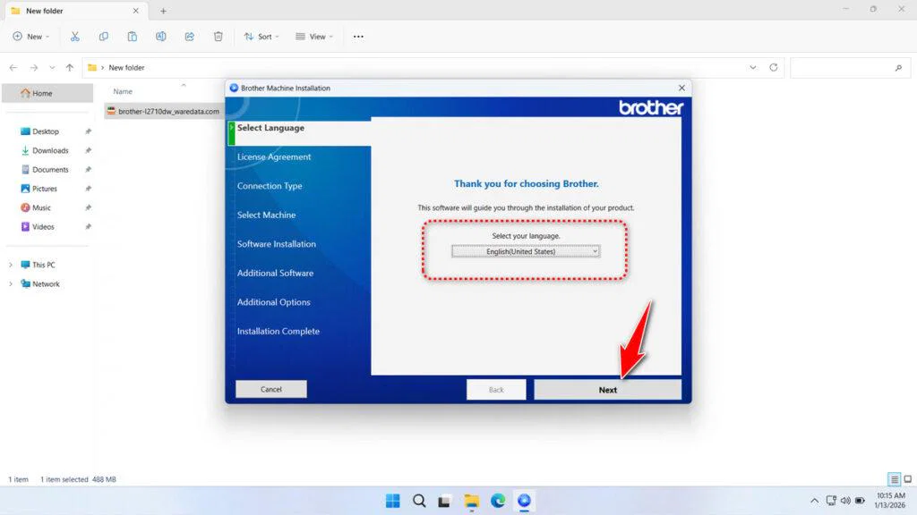 Brother MFC-L2710dw Printer Driver 2 How to Install Brother MFC-L2710dw Printer Driver - Step 1
