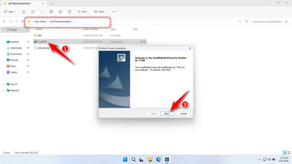 Brother QL 710w Printer Driver 3 How to Install Brother QL 710w Printer Driver - Step 2