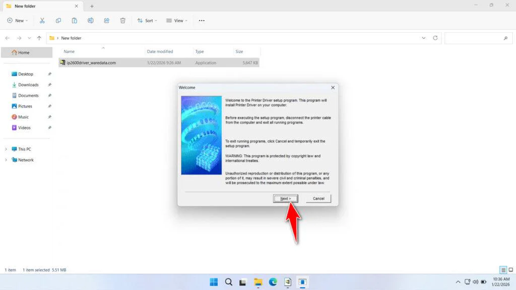 Canon IP2600 Printer Driver 2 How to Install Canon IP2600 Printer Driver - Step 1