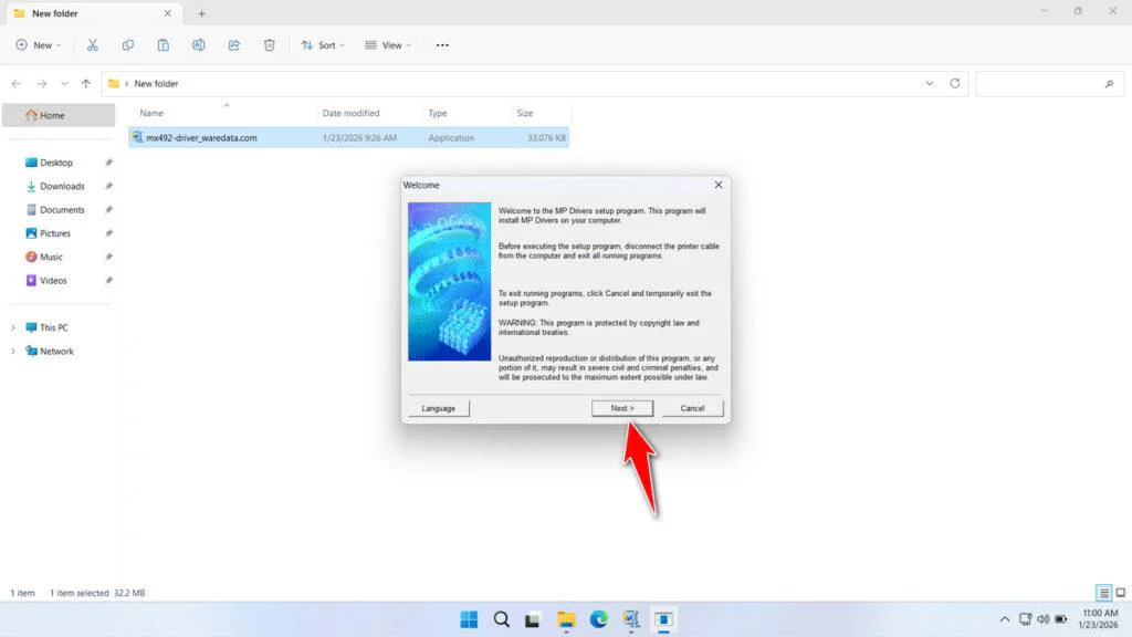 Canon Pixma MX492 Printer Driver 2 How to Install Canon Pixma MX492 Printer Driver - Step 1