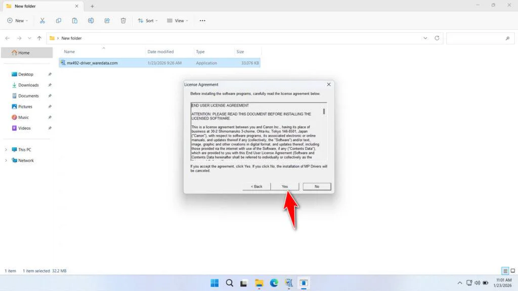 Canon Pixma MX492 Printer Driver 4 How to Install Canon Pixma MX492 Printer Driver - Step 3
