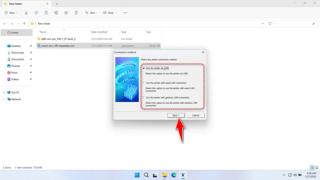Canon Pro 100 Printer Driver 5 How to Install Canon Pro 100 Printer Driver - Step 4
