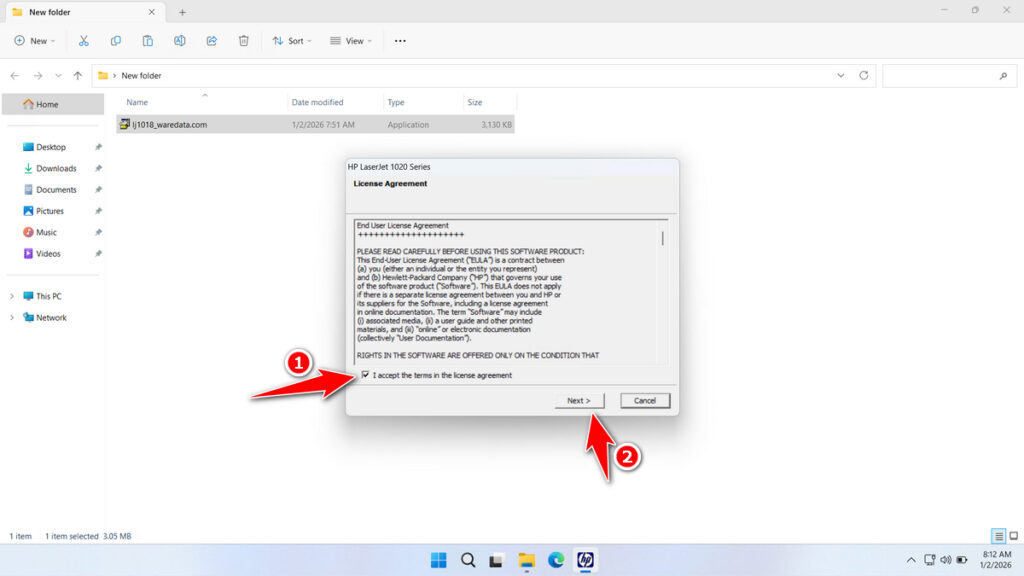 HP Laserjet 1018 Printer Driver Download 2 How to Install HP Laserjet 1018 Printer Driver - Step 1