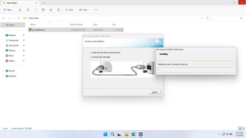 HP Laserjet P1005 Printer Driver 3 How to Install HP Laserjet P1005 Printer Driver - Server 2