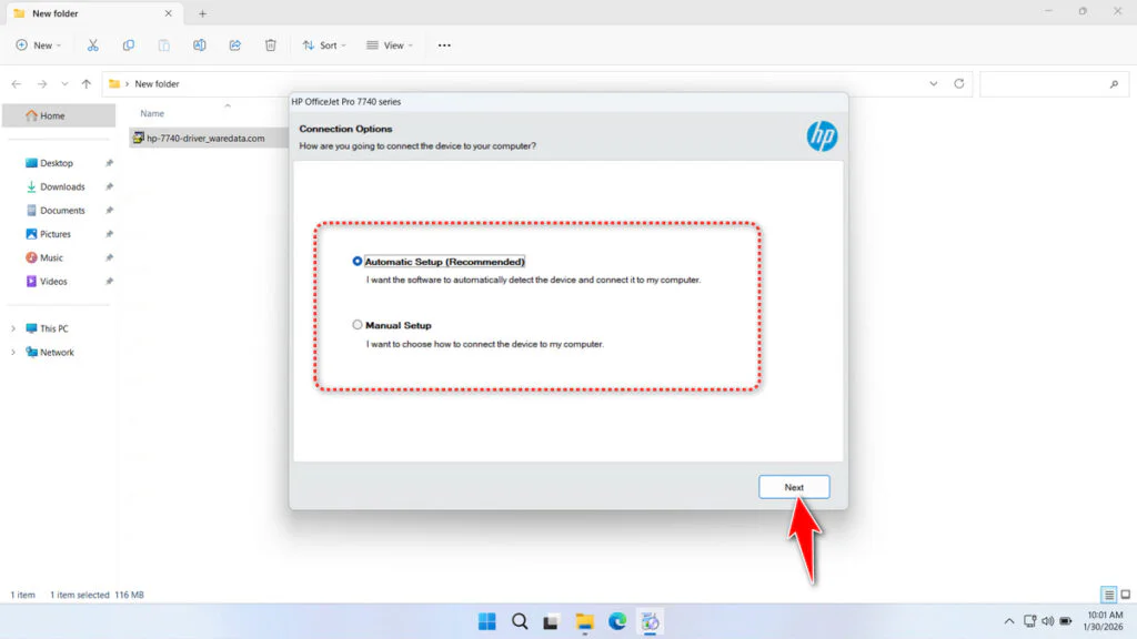 HP Officejet Pro 7740 Printer Driver 5 How to Install HP Officejet Pro 7740 Printer Driver - Step 4