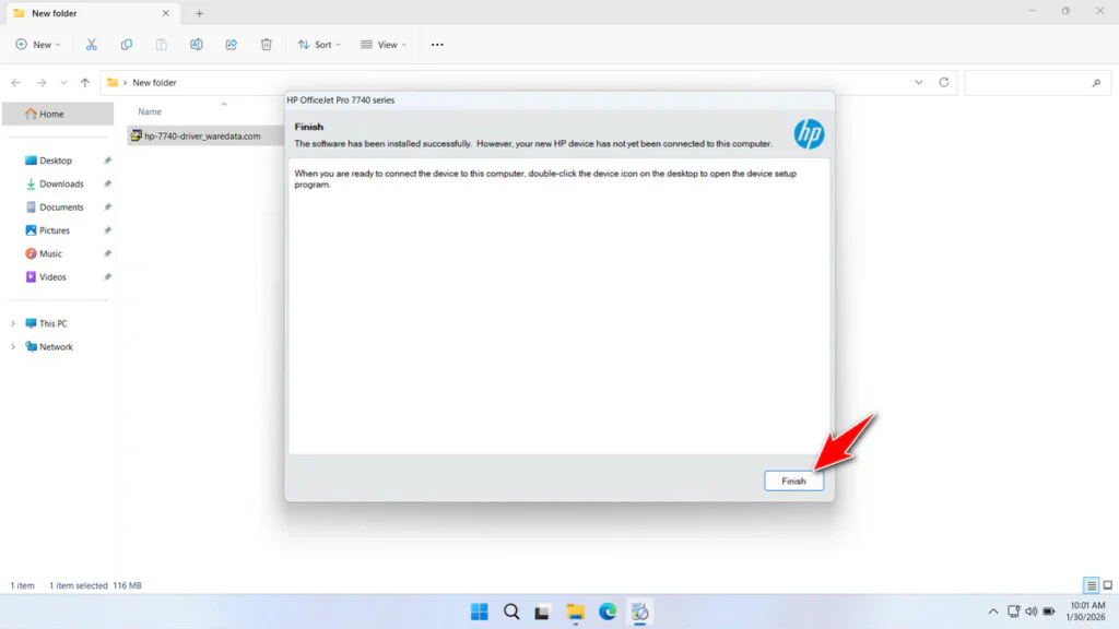 HP Officejet Pro 7740 Printer Driver 6 How to Install HP Officejet Pro 7740 Printer Driver - Step 5