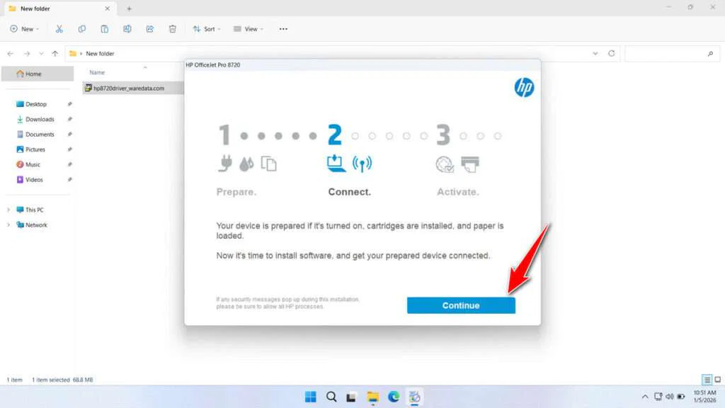 HP Officejet Pro 8720 Printer Driver Download 2 How to Install HP Officejet Pro 8720 Printer Driver - Step 1