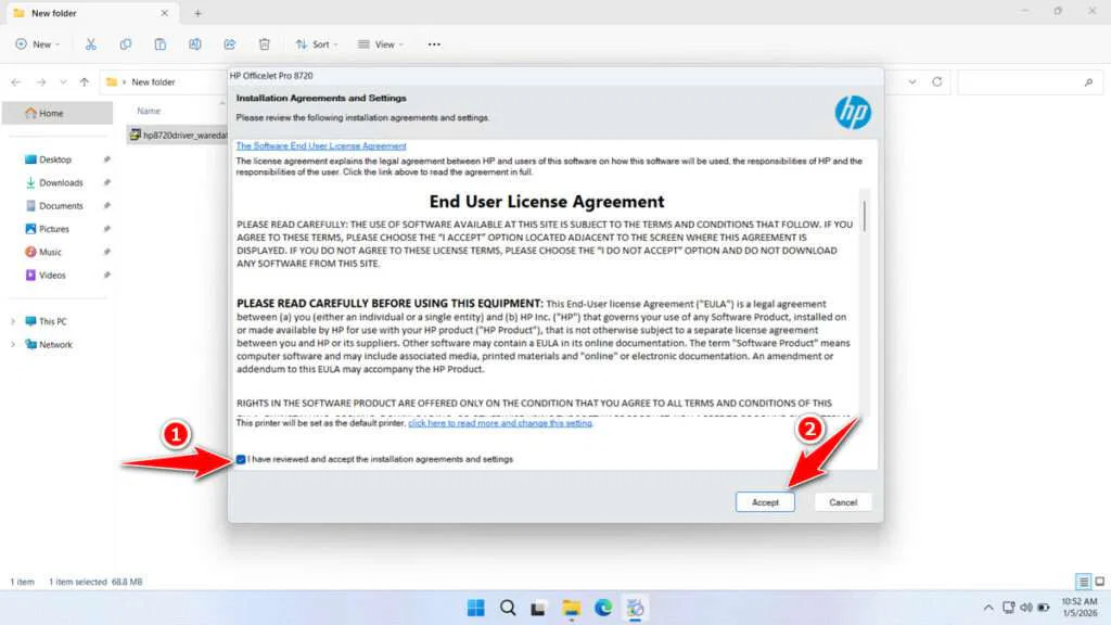 HP Officejet Pro 8720 Printer Driver Download 3 How to Install HP Officejet Pro 8720 Printer Driver - Step 2
