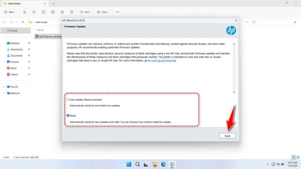 HP Officejet Pro 8720 Printer Driver Download 4 How to Install HP Officejet Pro 8720 Printer Driver - Step 3