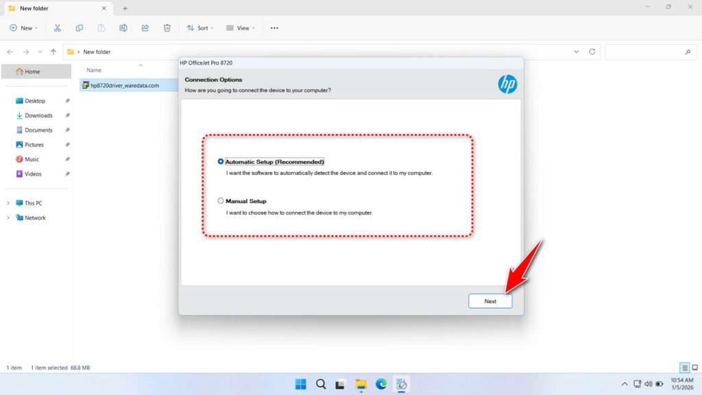 HP Officejet Pro 8720 Printer Driver Download 6 How to Install HP Officejet Pro 8720 Printer Driver - Step 5