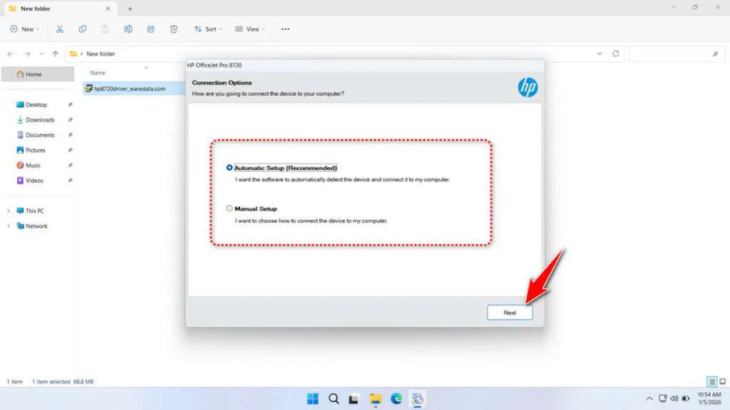 HP Officejet Pro 8720 Printer Driver Download 6 How to Install HP Officejet Pro 8720 Printer Driver - Step 5